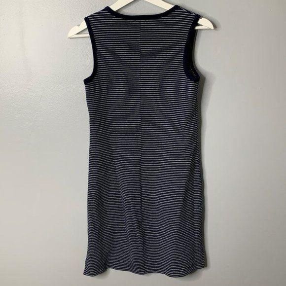 J. Crew Blue White Stripe Tank Dress - Picture 3 of 3